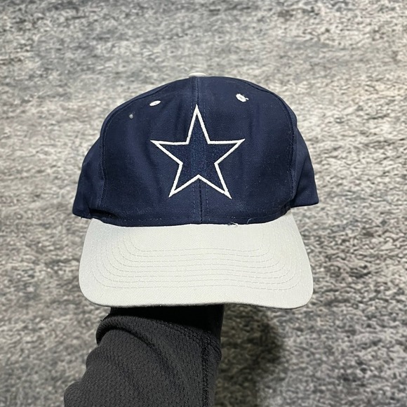 NFL Other - Vintage 90s Dallas Cowboys Hat Snap Back Blue Gray Logo 7 NFL Adjustable Cap